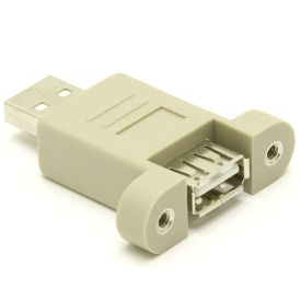 USB Panel Mount-Type A Male/Female