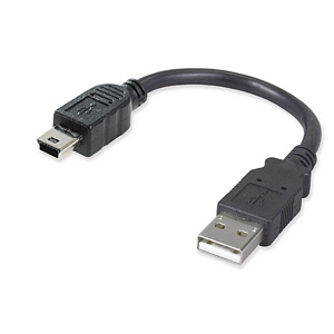 7.5 inch USB 2.0 Type A to Mini 5-pin