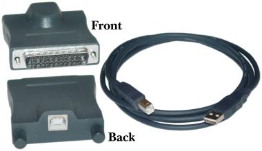 USB to DB25 Serial Adapter + 6 ft. Cable
