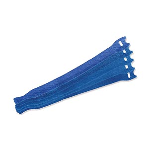 8"x1/2"Velcro Cable Wraps-Blue - 25 pack