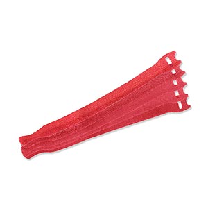8" x 1/2" Velcro Cable Wraps-Red-25 pack