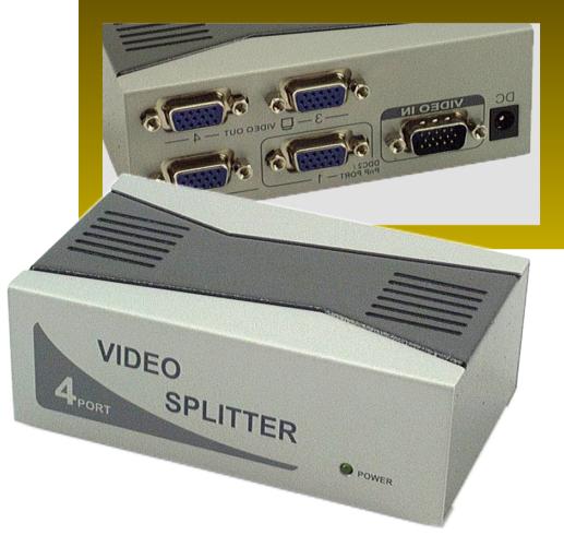 4-way VGA Video Splitter