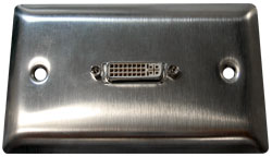 DVI Stainless Steel Wallplate (w/DVI)