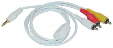 3 ft. 3.5mm Male to 3 RCA, iPod, MP3